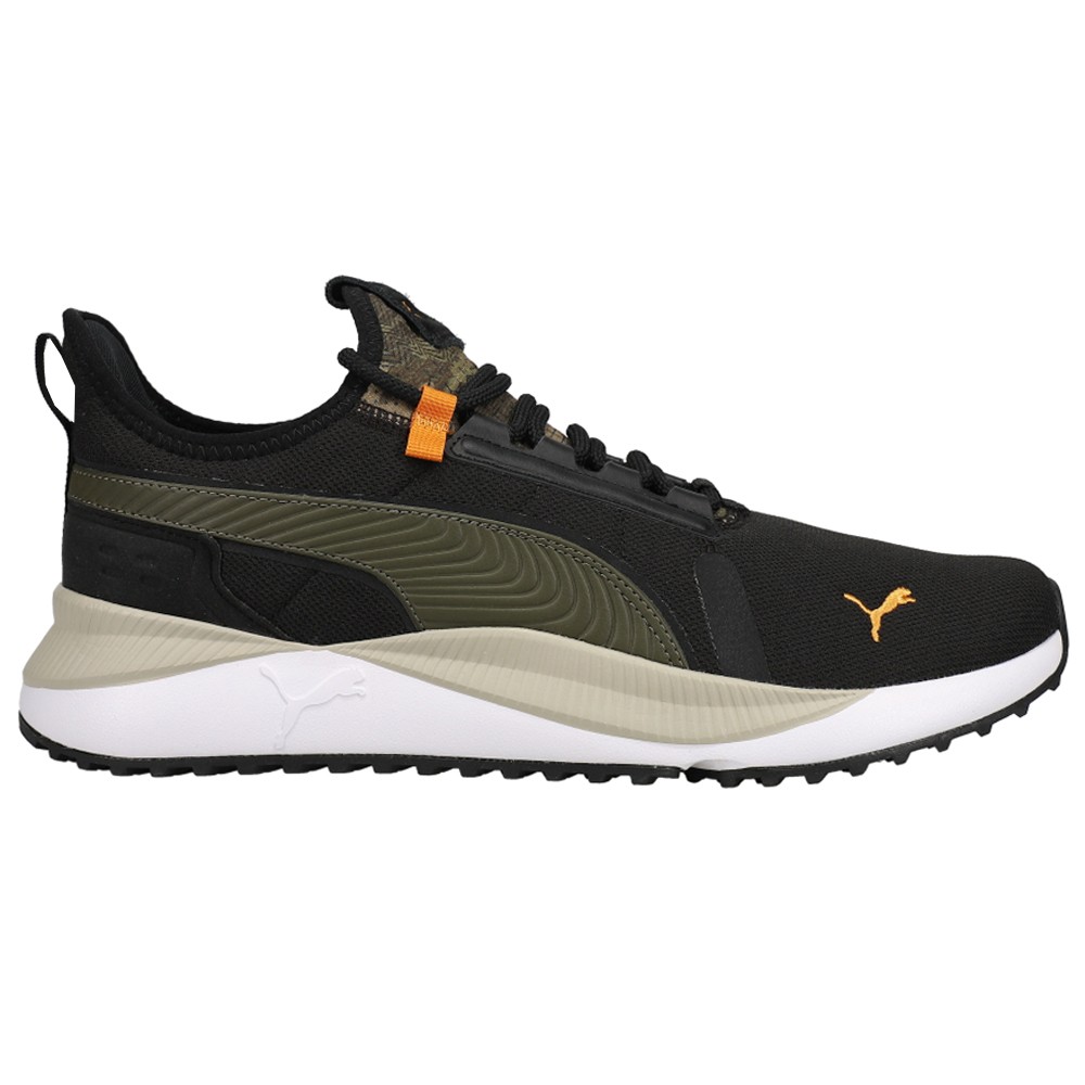 PUMA Pacer Future Street Sashiko Lace Up  Mens Black, Green Sneakers Casual Shoe