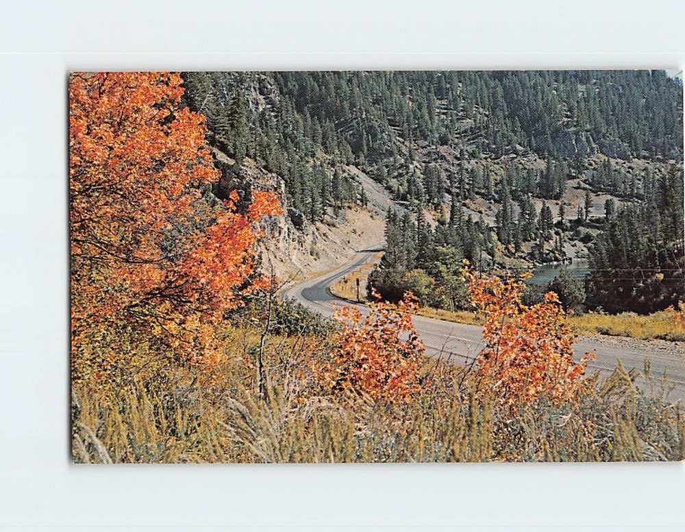 Postcard Snake River Canyon Highway 26 Wyoming USA