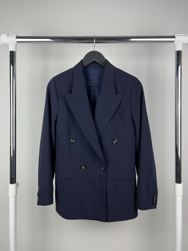 Loro Piana Wool Women's Blazer Double Bleasted Jacket Size 36