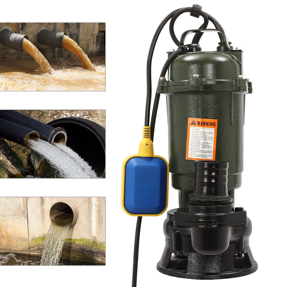 0.5HP Submersible Sewage Sump Pump 10m Max Head
