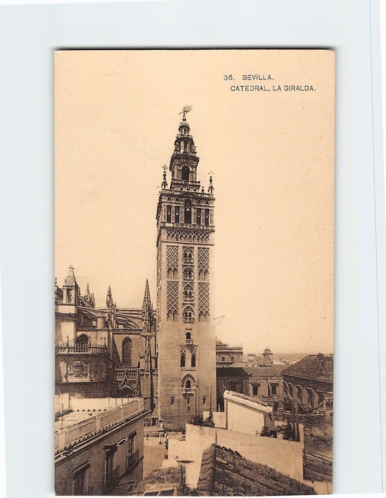 Postcard La Giralda La Catedral Sevilla Spain