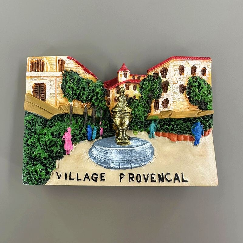 French Provence Village Tourist Souvenir 3D Resin Fridge Magnet GIFT IDEA
