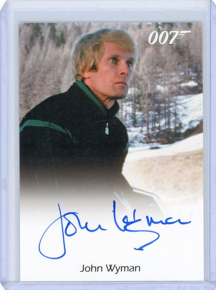 JOHN WYMAN 2015 RITTENHOUSE JAMES BOND ARCHIVES Autograph AUTO CARD
