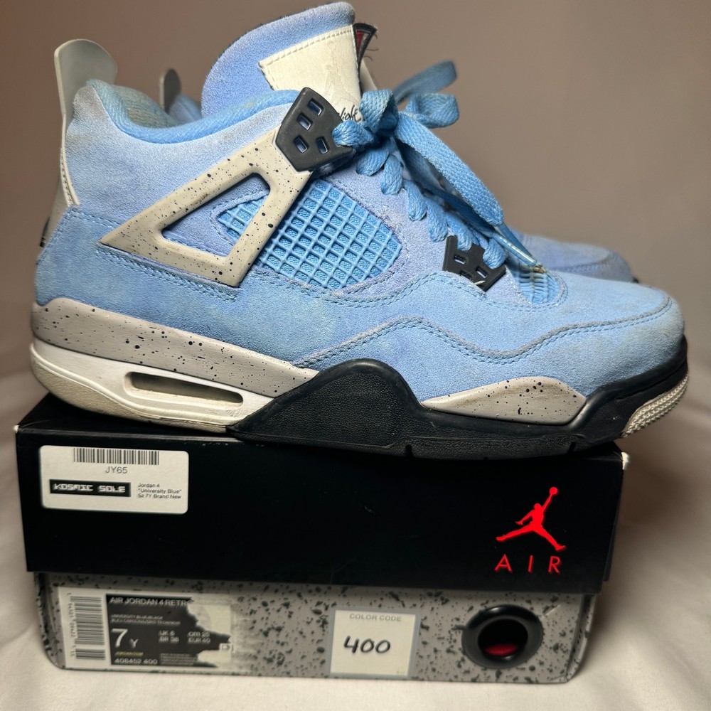 Size 7 - Nike Air Jordan 4 Retro GS University Blue Men's Shoes - Ships Now