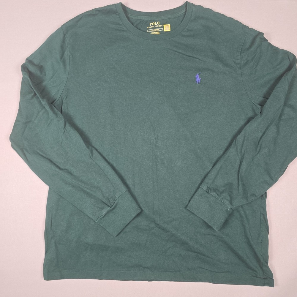 Polo Ralph Lauren Long Sleeve Crew Neck T-shirt Men's Size XL - Green