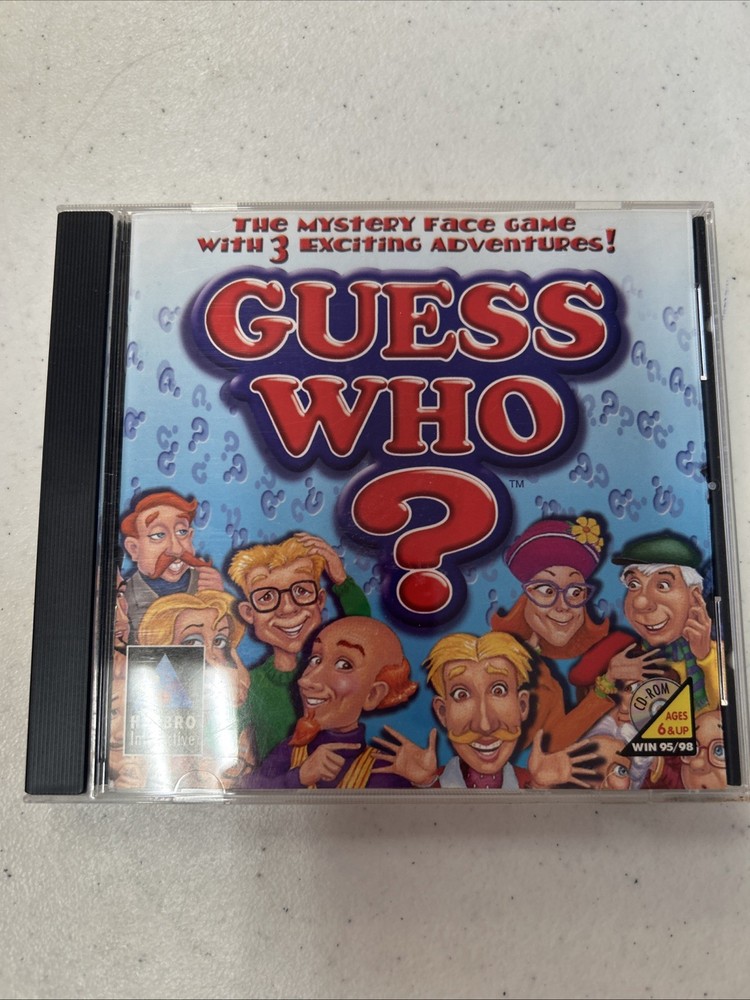 Guess Who? (PC CD-ROM, 1999) Hasbro Interactive Windows 95/98 Video Game