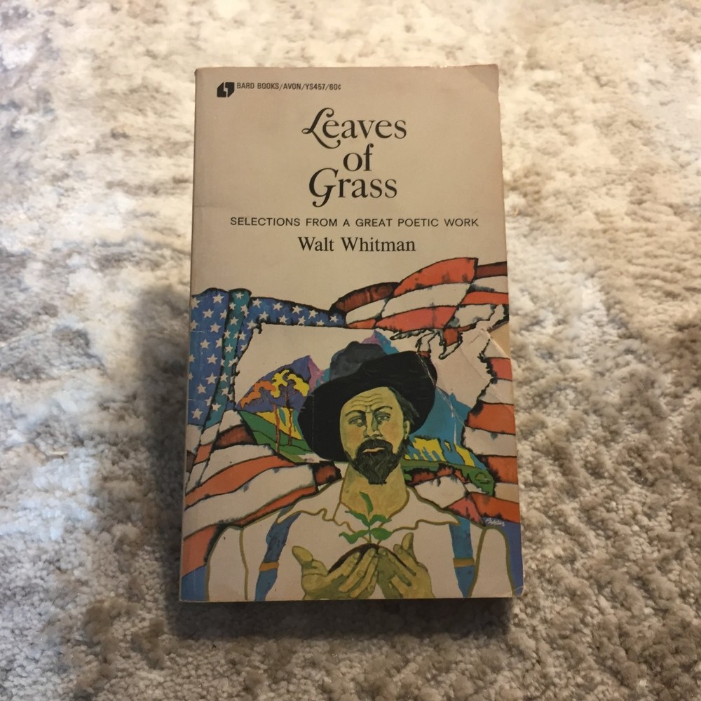 Leaves of Grass Paperback by Walt Whitman 1972 Bard Books Avon Poetry Classic