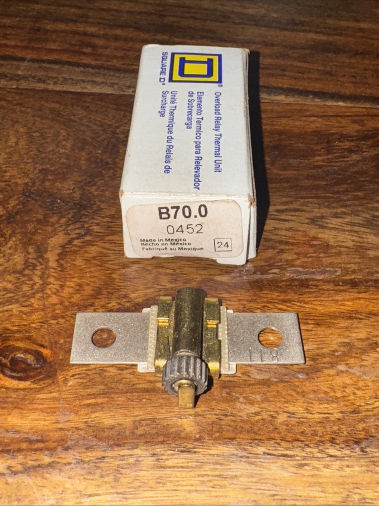 Square D B70 Overload Relay Heater Element B70.0, New, LO1