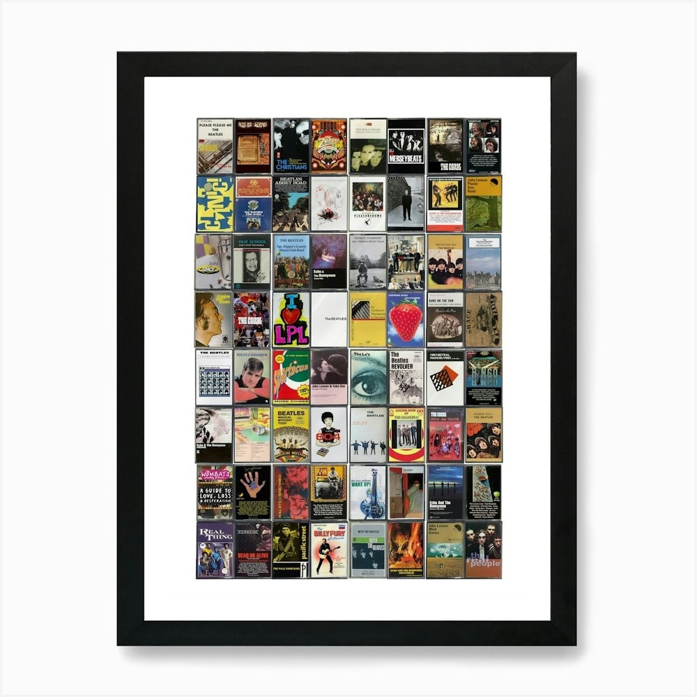 Liverpool Music Print - Retro Casse Framed Wall Art Poster Canvas Print Picture