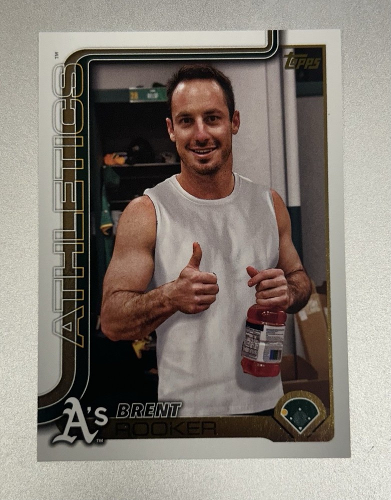 2025 Topps Series 1 - Brent Rooker #129 Golden Mirror Image Variation
