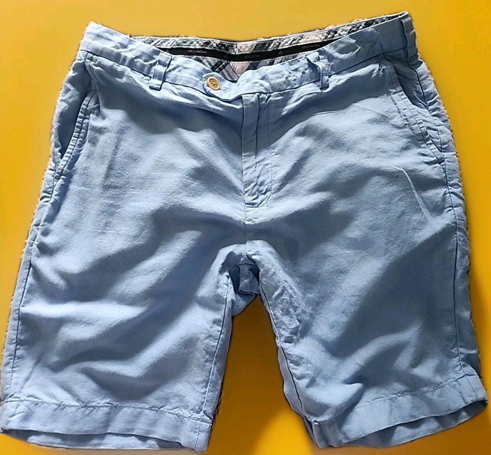 Baird MCNutt & Brooks Brothers Shorts Mens Size 34 Blue  Irish  Linen &  Cotton