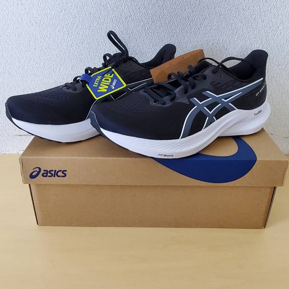 Men 8.5US Gt-2000 12 Asics Extra Wide Running Shoes Men'S Marathon Black 1011B68