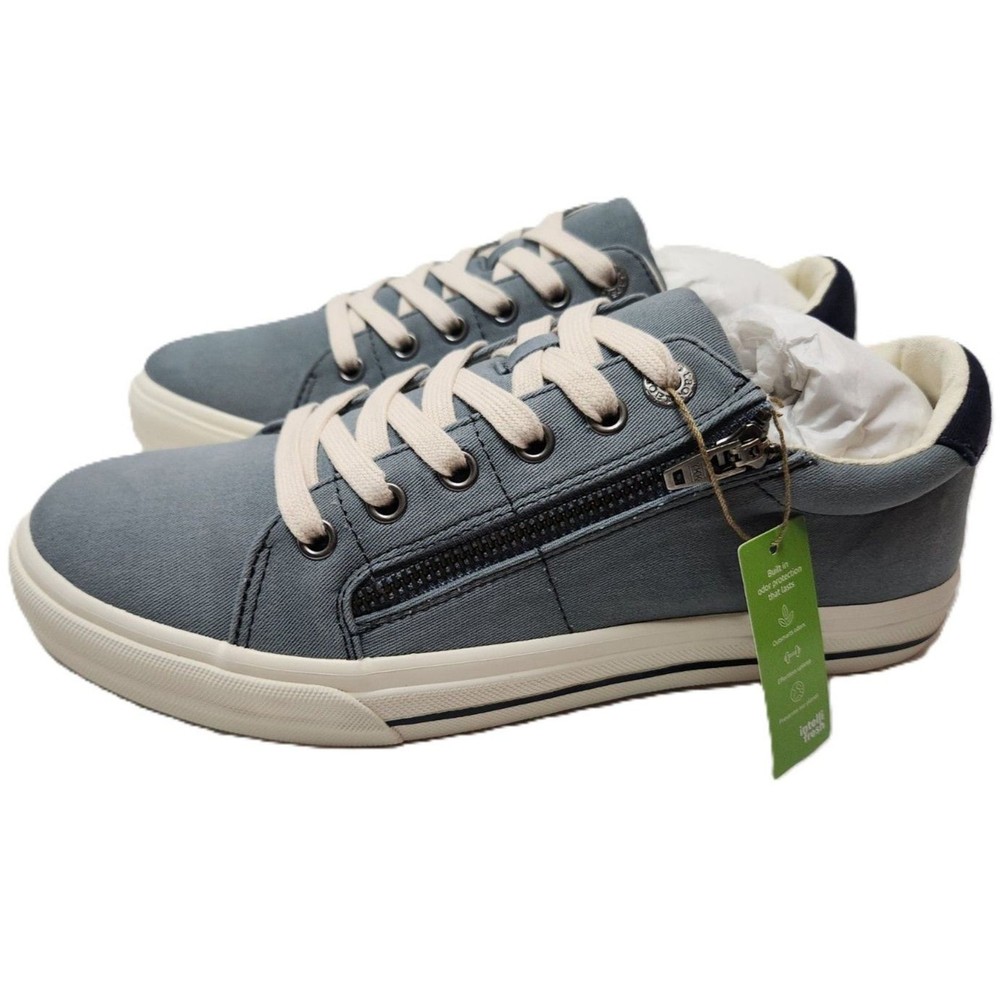 TAOS Z Soul Side Zip Lace Up Shoe | Women's size 9.5 Lake Blue