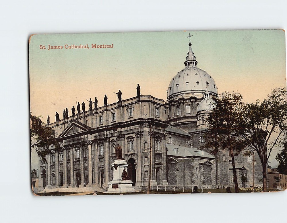 Postcard St. James Cathedral Montreal Quebec Canada