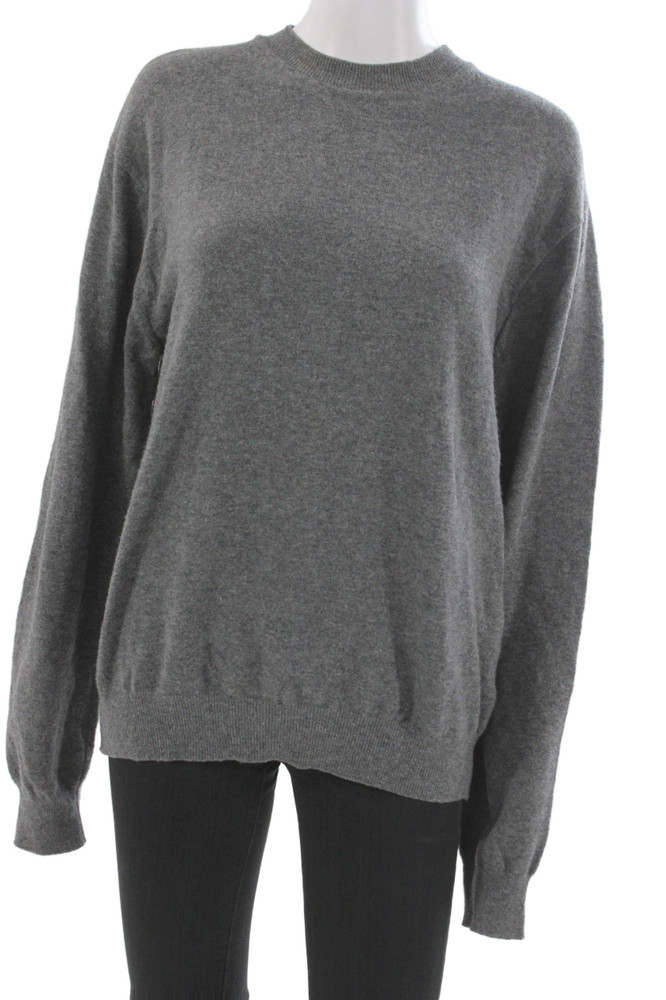 The Frankie Shop Unisex Gray Pullover Sweater Crew Neck Long Sleeve Size XSFree Shipping in US $100+ Orders | $6.95 Orders Below