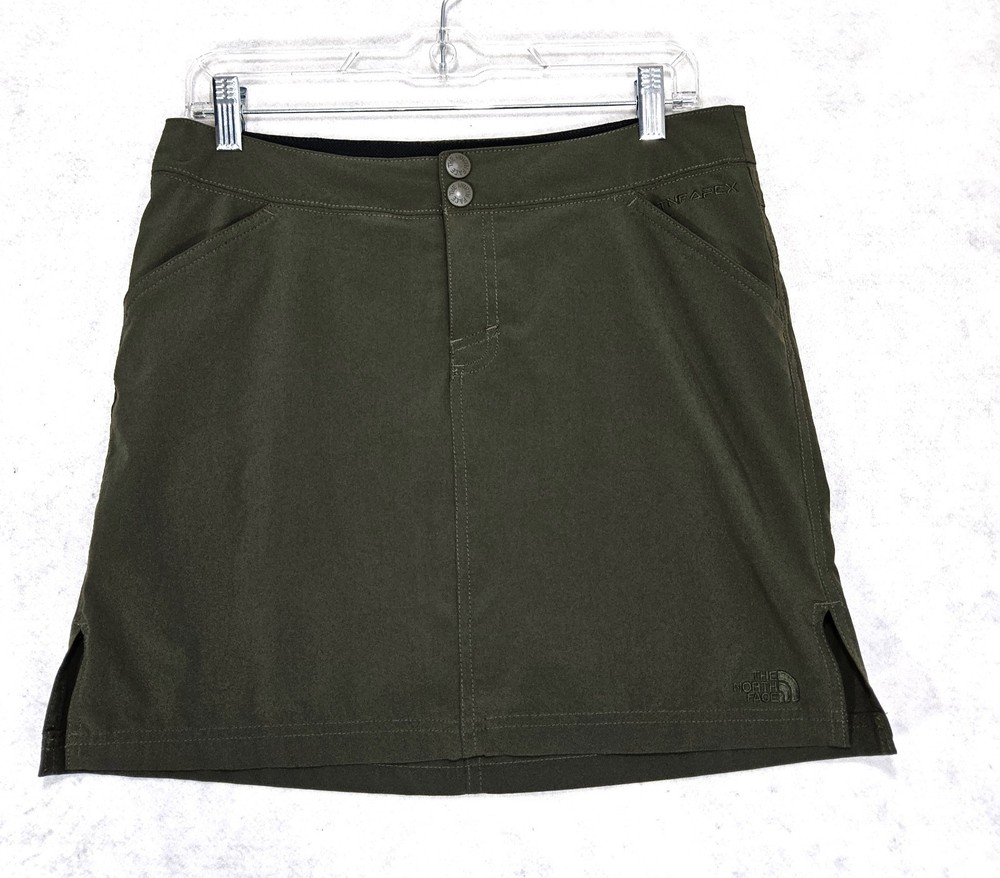 The North Face Skort 6 Skirt TNF Apex Olive Green Hiking Outdoor Camping Golf