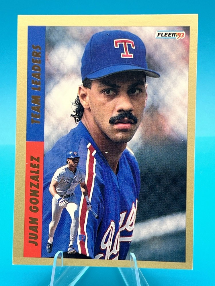 1993 Juan Gonzalez Fleer #8 Team Leaders Insert