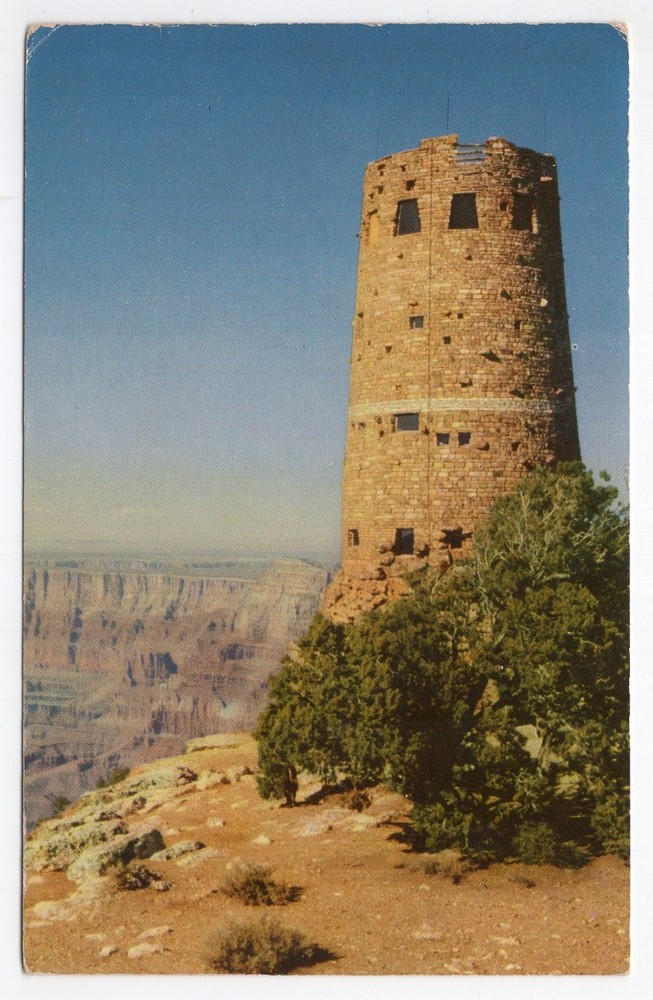 1960s? Chrome - CLOSEOUT - Hopi Watch Tower, Grand Canyon Nat'l Park - Arizona