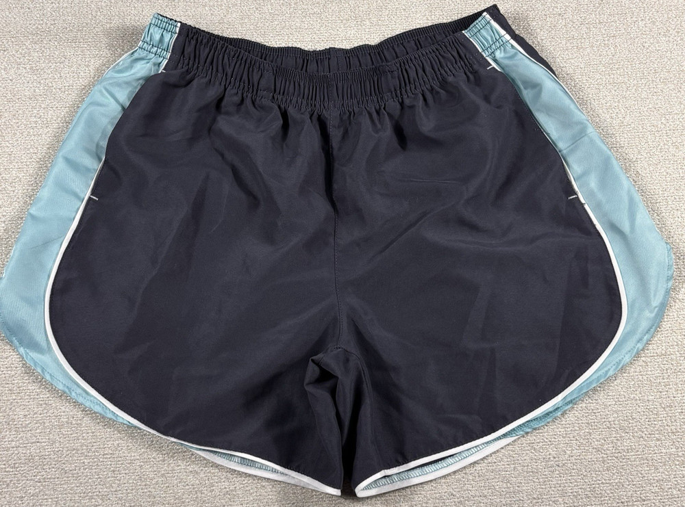 BCG Running Athletic Shorts Women Medium Navy/Teal Performance Train Walk Hike
