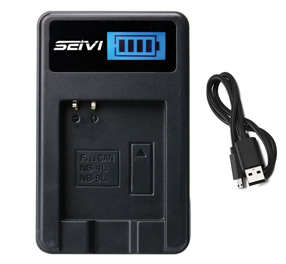 Battery Charger for Canon PowerShot SD30, SD40, SD200, SD300 Digital Camera