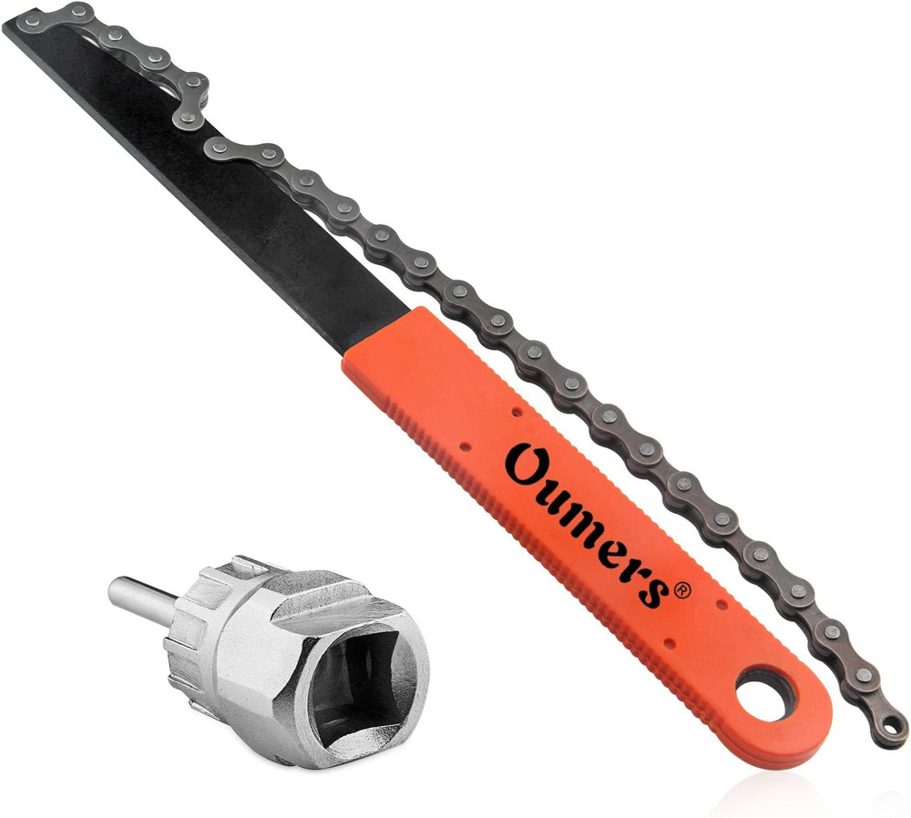 Bike Chain Tools Kit, Cassette Removal Tool Sprocket Remover Kit/Chain Whip and