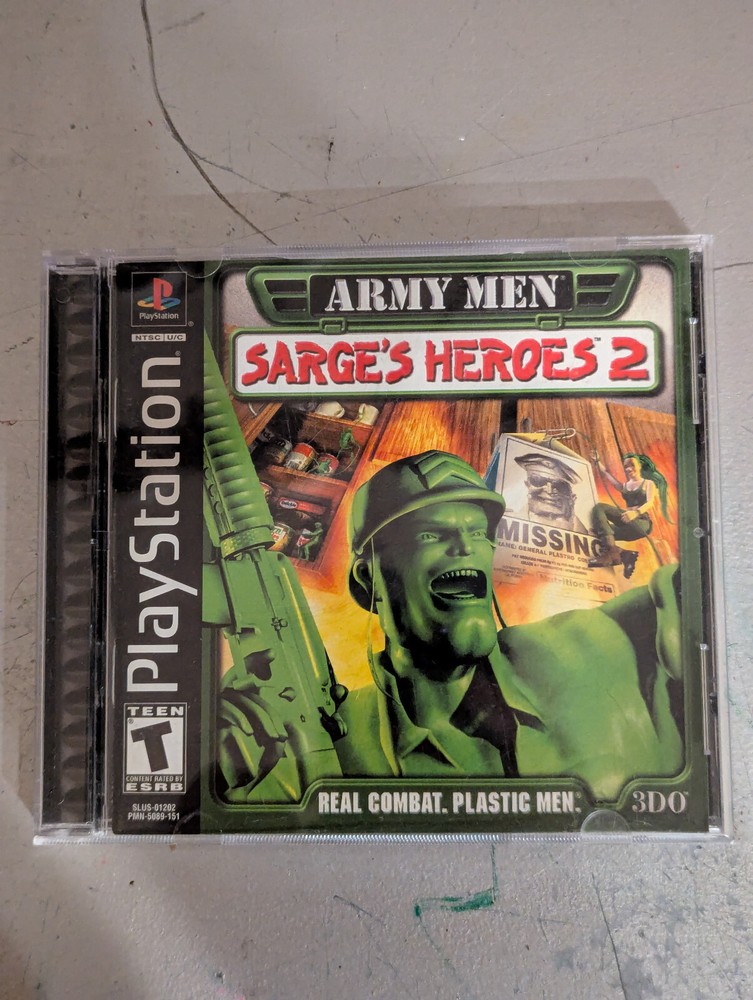 Army Men: Sarge's Heroes 2 (Sony PlayStation 1, 2000)