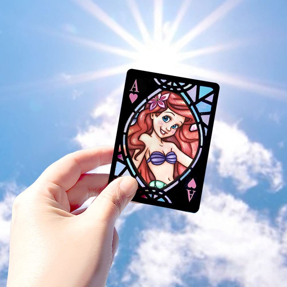 Tenyo Disney Character Stained Glass Style Playing Cards PVC 54 Unique Designs