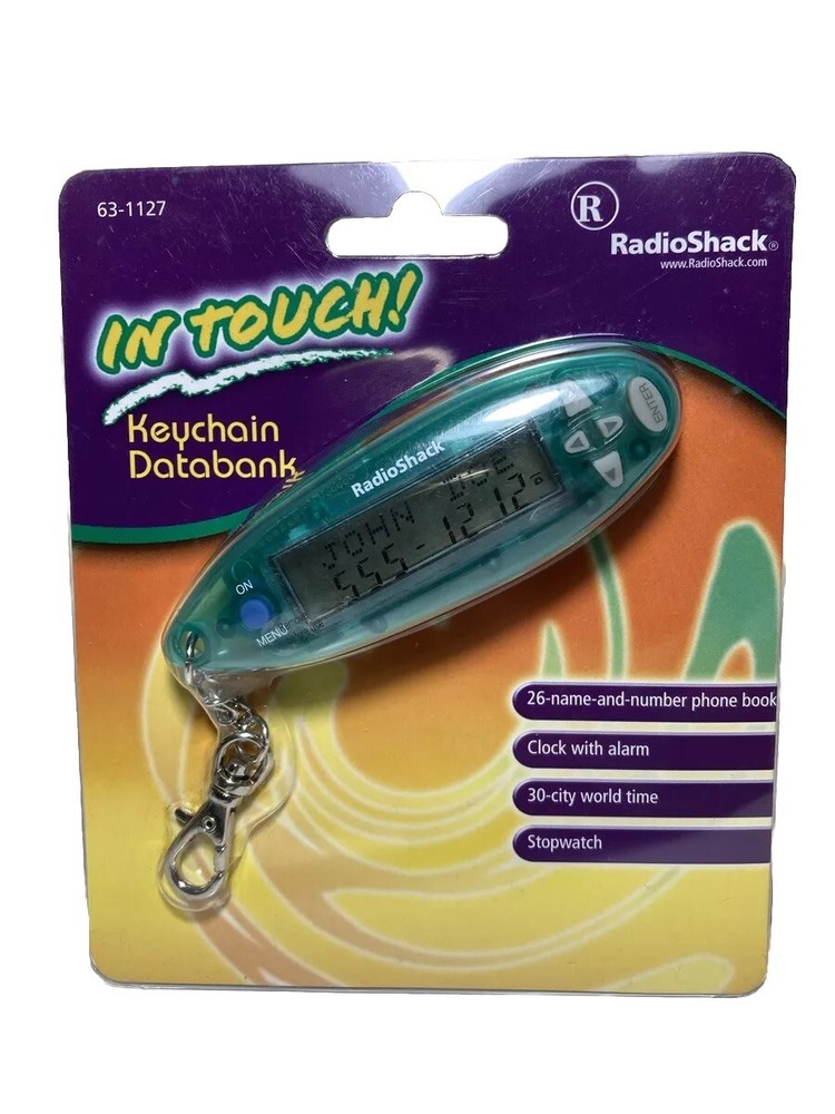 Vintage Radio Shack In Touch Keychain Databank Pocket Personal Organizer