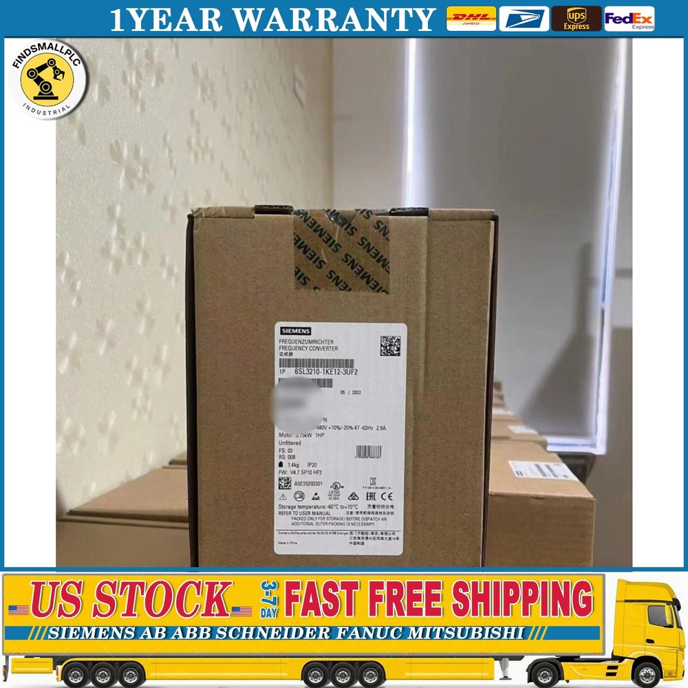 New Siemens 6SL3210-1KE12-3UF2 G120C Compact Converters 6SL3 210-1KE12-3UF2