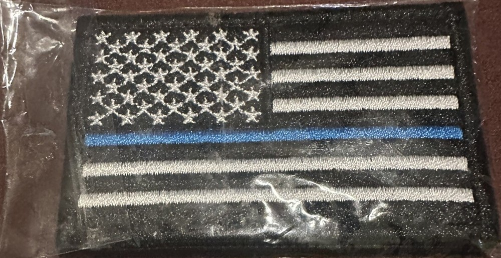 Tactical Police law enforcement Thin Blue Line United States Flag Patch