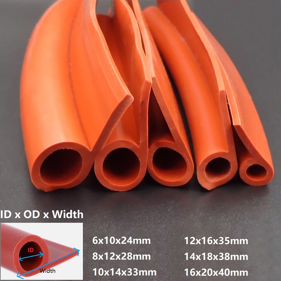 Silicone Rubber P-Shaped Oven Door Seal Gasket Strip for Heat Insulation