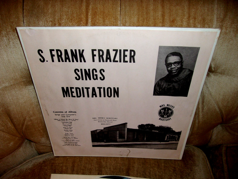 S. Frank Frazier MEDITATION - Private Label Gospel    MEEK'S MORTUARY LP