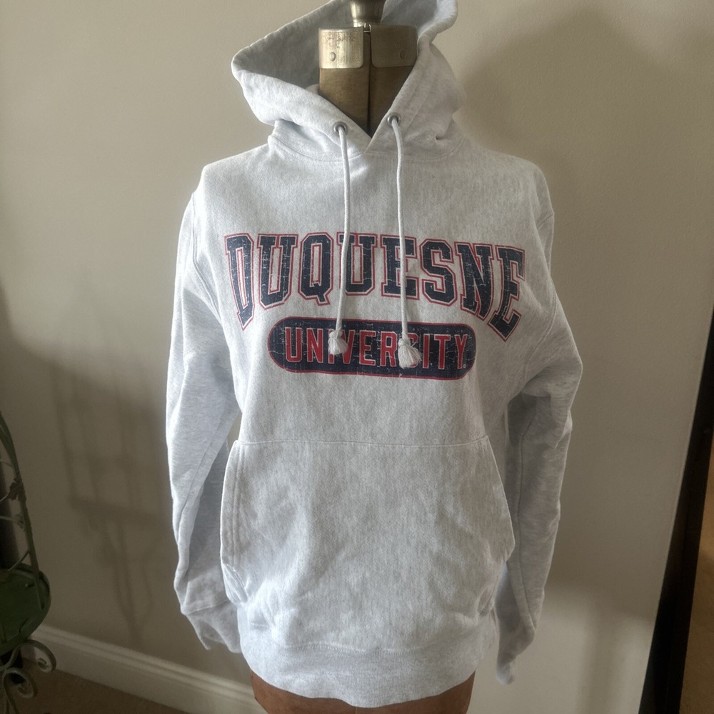 duquesne university champion hoodie reverse weave size small Terrific Condition