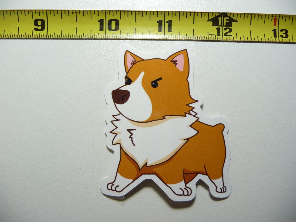 Corgi Mad Offended Funny Dog Laptop Sticker Pet Best Friend Decal