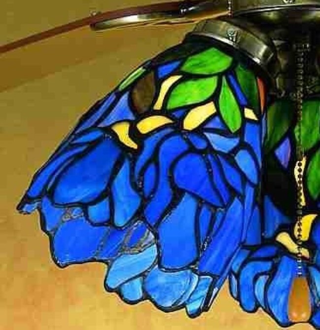 Meyda Tiffany 27483 Stained Glass / Tiffany Fan Light Kit - Tiffany Glass