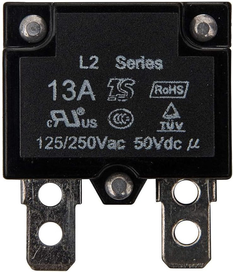 2Pcs 13A 125/250Vac 50Vdc Automatic Reset Relay Fuse Therma Switch Circuit Break