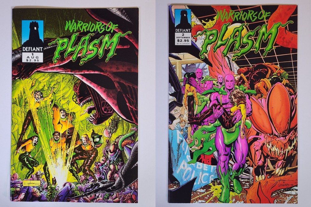 Warriors of Plasm #1 & #2 (Lot of 2) VF/NM or Better Defiant Comics 1993