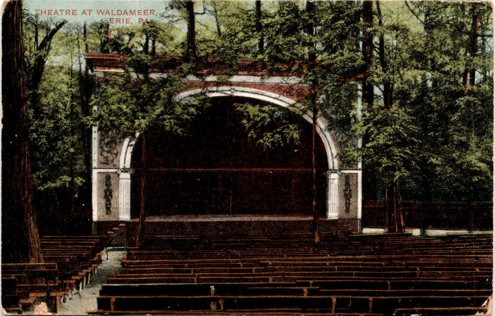 THEATRE AT WALDAMEER, ERIE, PAC, 5. H. Postcard