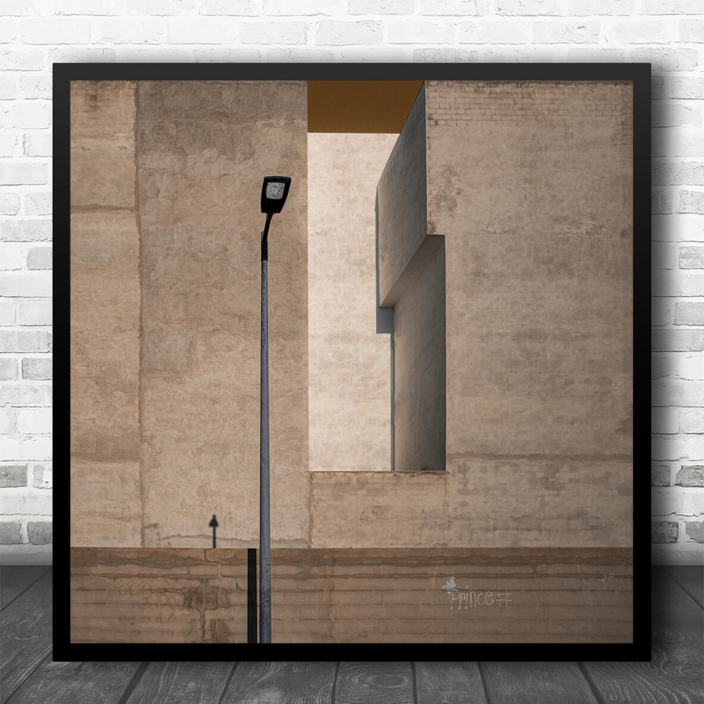 Architecture Abstract Lamp Prince Street Light Geometry Shapes Square Art Print