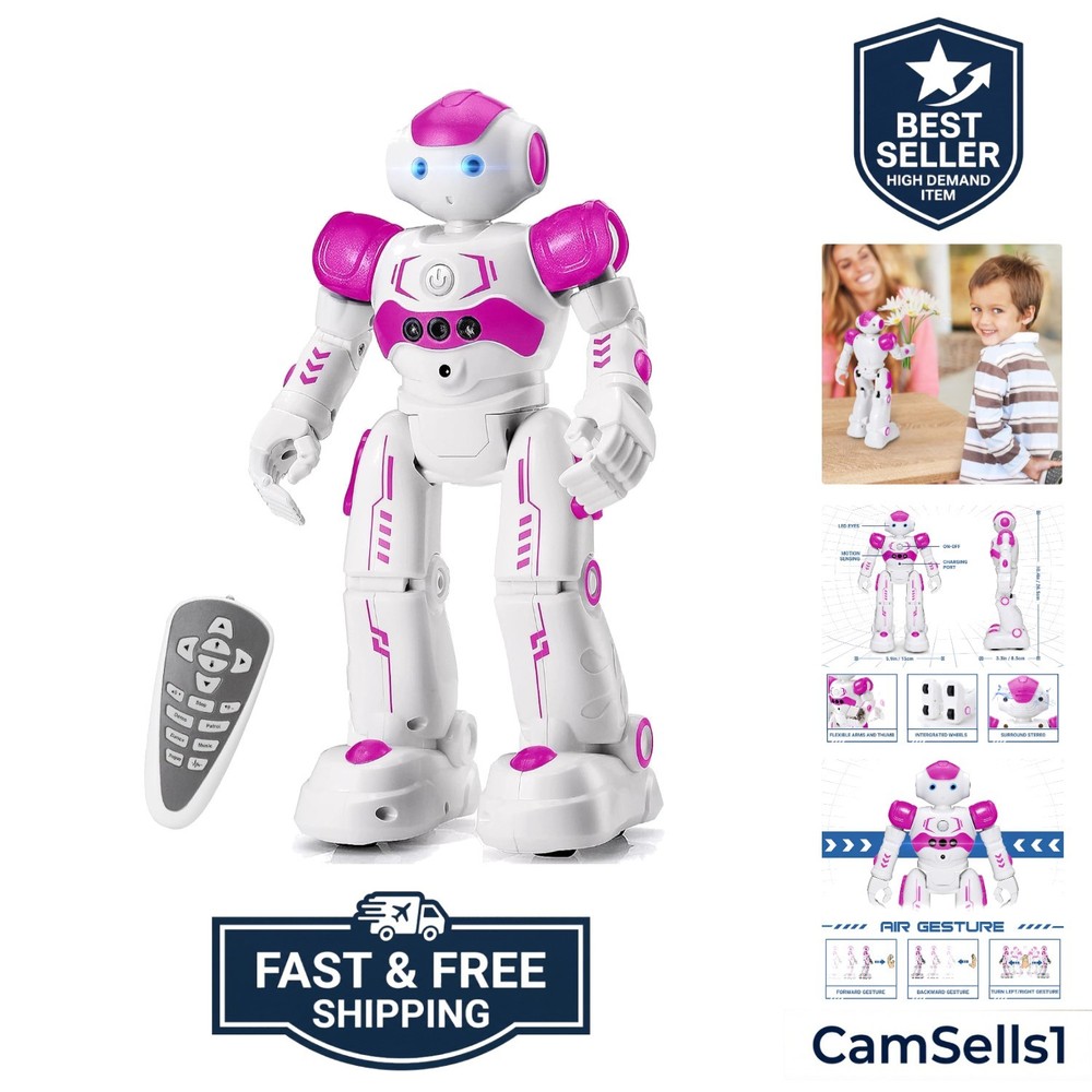 RC Robot Toys for Kids, Gesture & Sensing Programmable Remote Control Smart R...