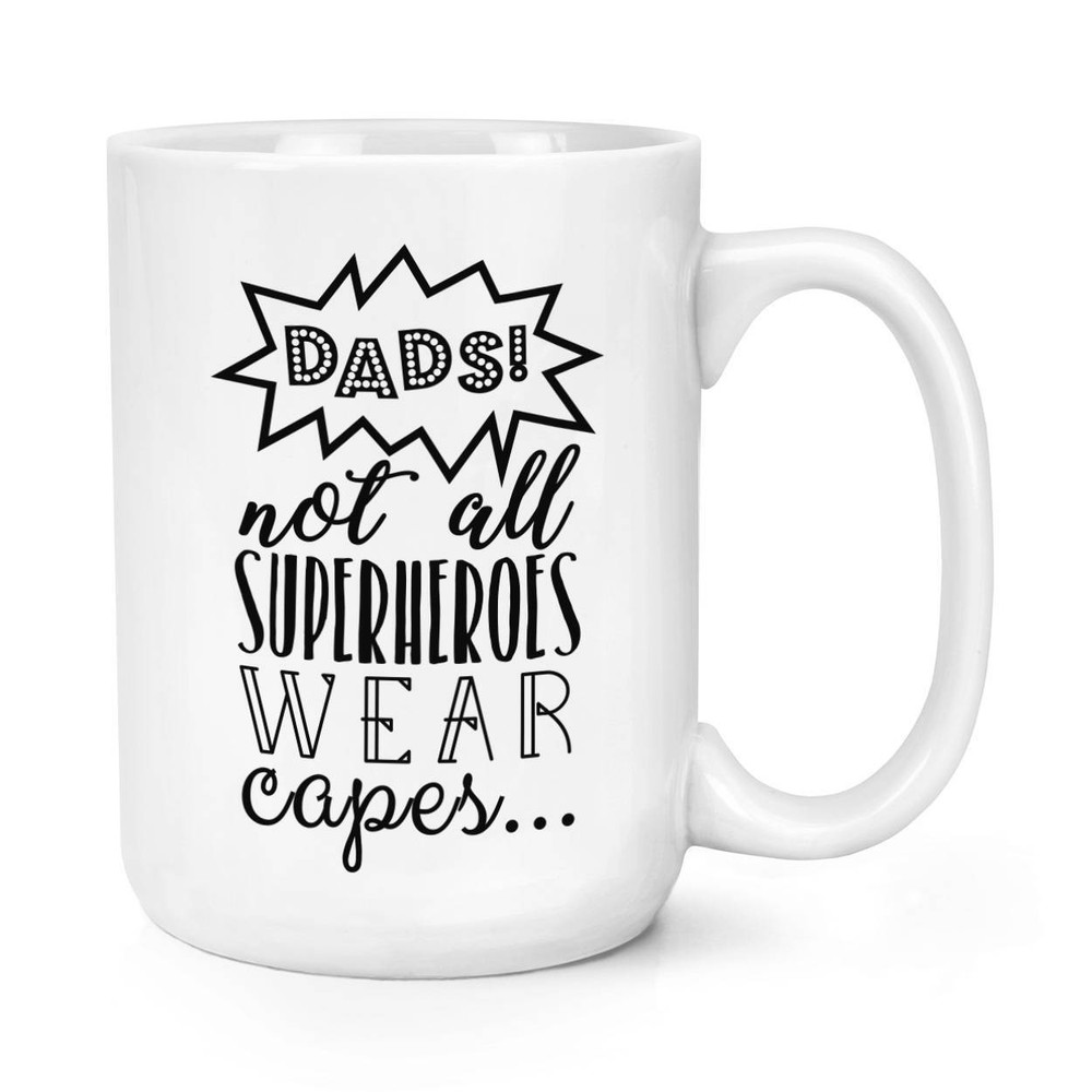 Superhero Dad Coffee Mug Large 15oz Gift for Fathers Day