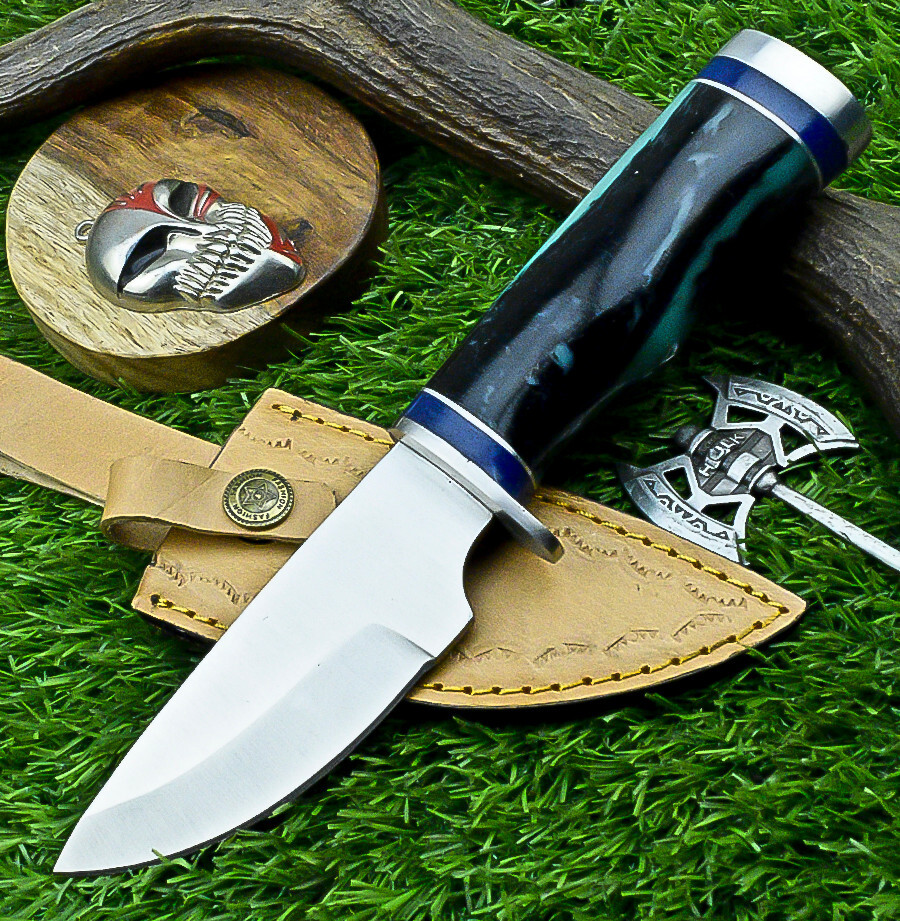 Custom Hand Forged J2 Steel Blade skinning Knife, Hunting CAMPING Knife- UN-7337