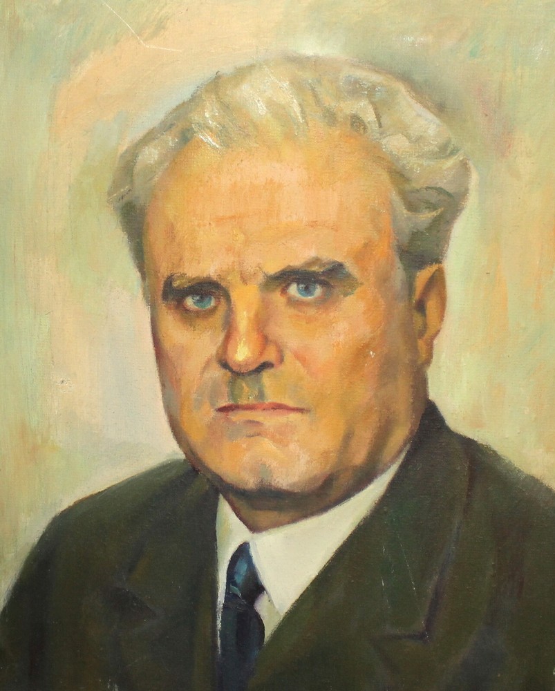 Signed Impressionist Oil Portrait of a Man
