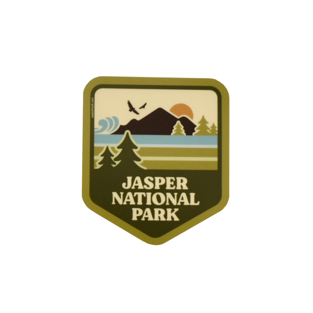Jasper National Park weatherproof vinyl bumper sticker decal