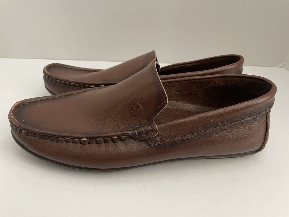 Massimo Dutti 2 Men’s Brown Leather slip on Loafers EU 41 US 8