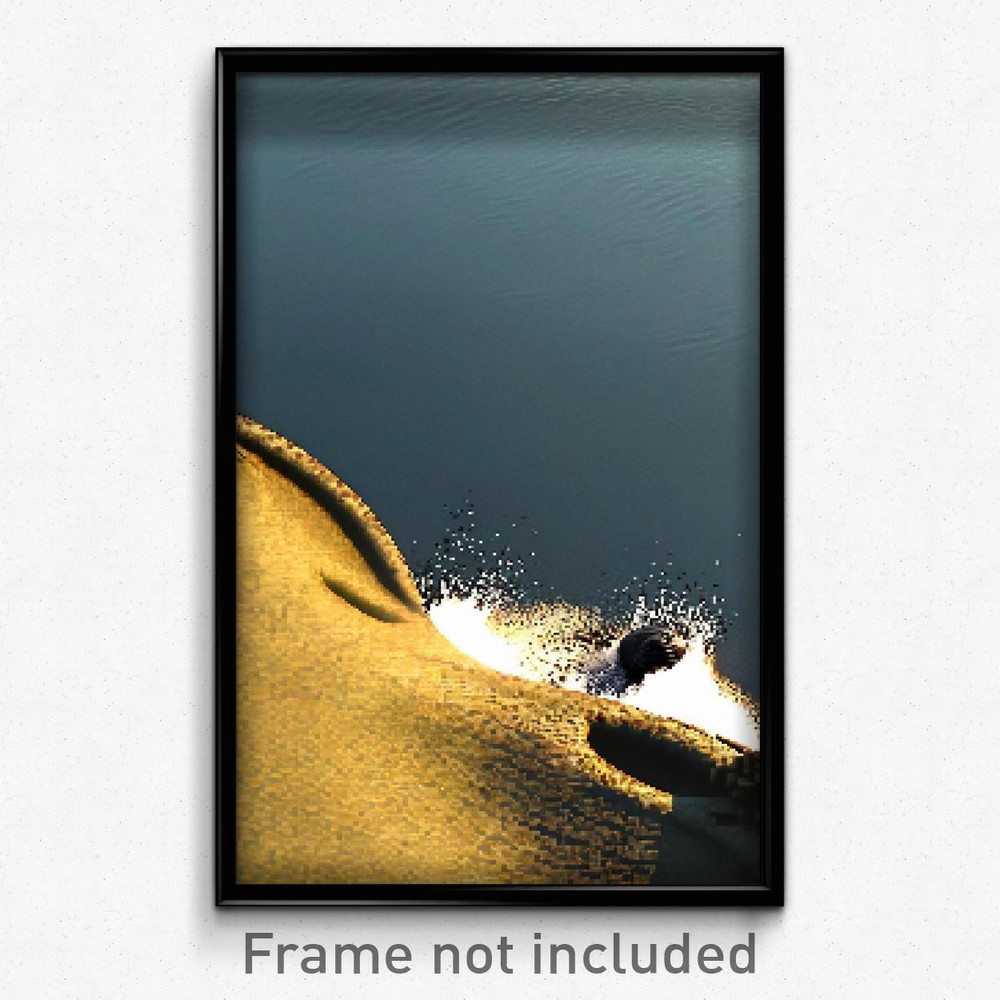 Pixel Art Poster - Spotted Inlet (8 Bit Psychedelic Trippy Video Game Print)