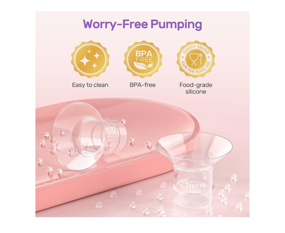 Nuliie 12PCS Flange Sizing Kit 17 19 21mm for 24mm Flange Shield Compatible with Most Breast Pumps