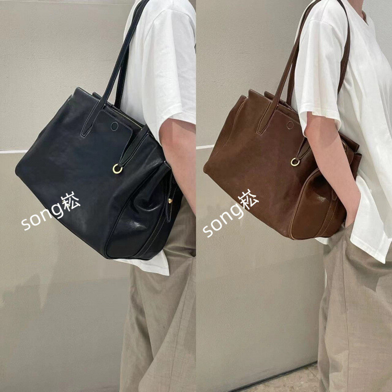 Songmont New Vegetable Tanned Leather Briefcase Travel Bag Shoulder Handbag