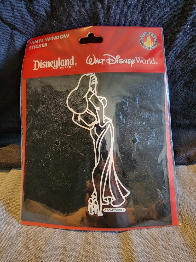 Disneyland Resort Jessica Rabbit Roger Vinyl Window Sticker New