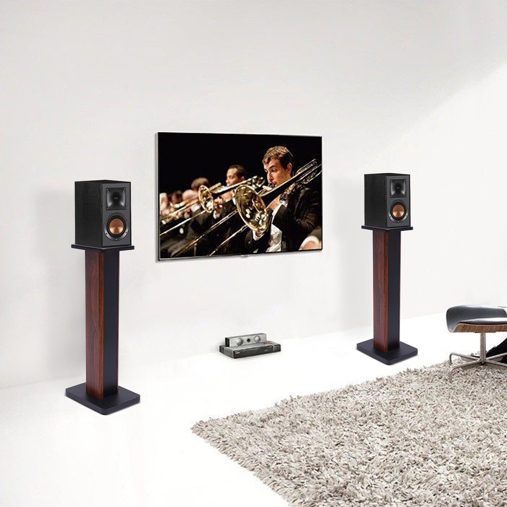 Bookshelf Speaker Stands Surround Sound Home Theater for Home, Bistro, Library